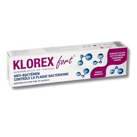 STODERMA Klorex Fort Dentifrice au Fluor 65 ml Paraland