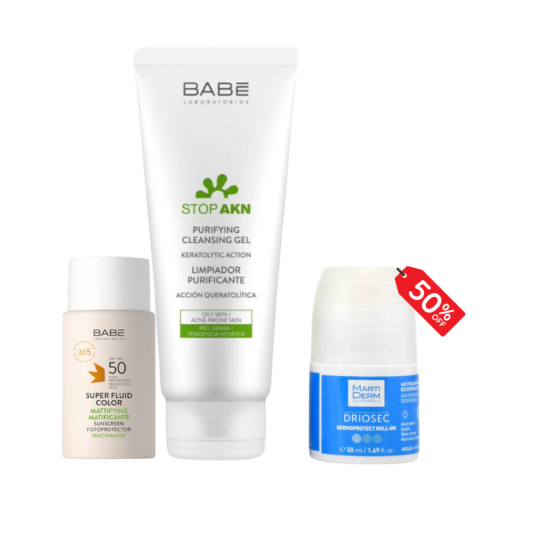 Pack Peau Nette, Matifiée & Protégée SPF50 Paraland