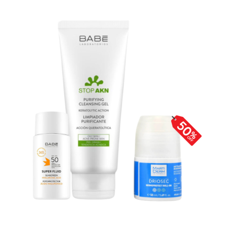 Pack Peau Nette & Protection Solaire Teintée SPF50