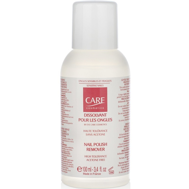 Eye Care Dissolvant Doux et Hydratant pour Ongles Fragiles