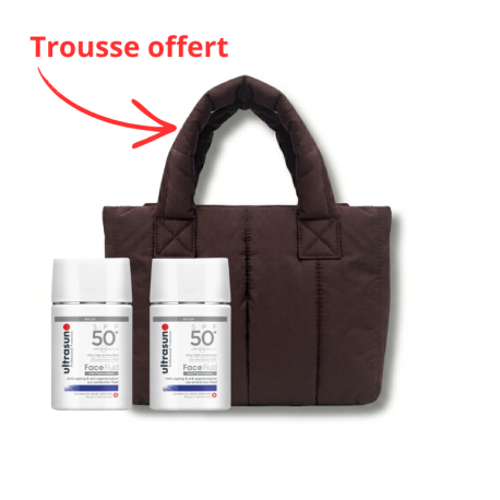 Pack Ultrasun Face Fluid SPF50 Anti-Pigmentation + Trousse Offert Paraland