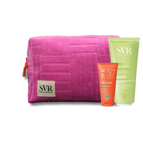 Pack SVR Sun Secure Blur SPF50 Sans Parfum & Sebiaclear Crème Lavante + Trousse Offerte Paraland