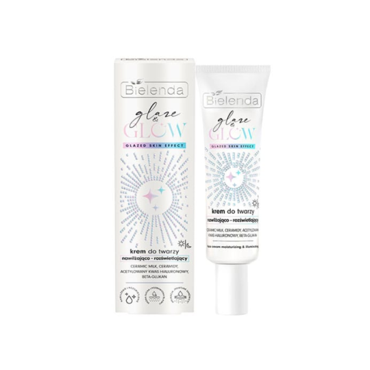 Bielenda Glaze & Glow Crème Visage Hydratante & Illuminateur Glazed Skin Effect 50 ml Paraland