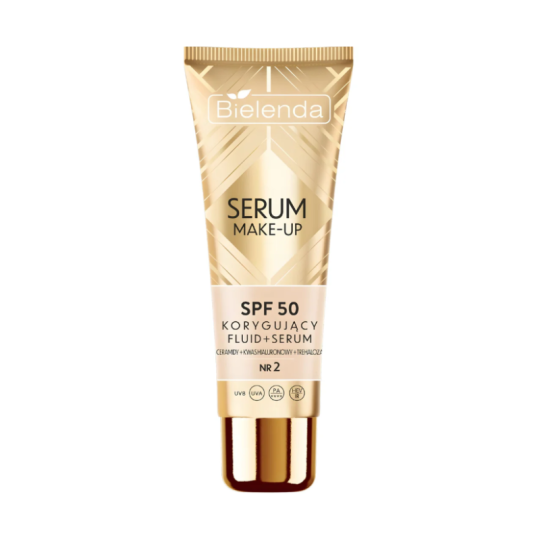 Bielenda Make-Up Correcting Fluid Serum SPF 50+ No.2 Natural Beige 30 ml Paraland