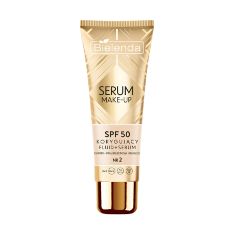 Bielenda Make-Up Correcting Fluid Serum SPF 50+ No.2 Natural Beige 30 ml Paraland