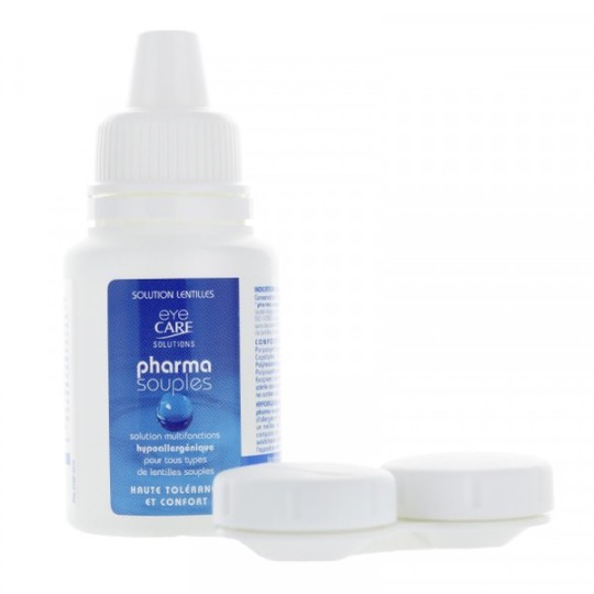 Eye Care Pharma Souples kit solution lentilles + étui