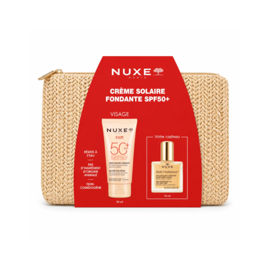 Nuxe Crème Solaire Fondante SPF50 + Huile Prodigieuse & Trousse Offertes Paraland
