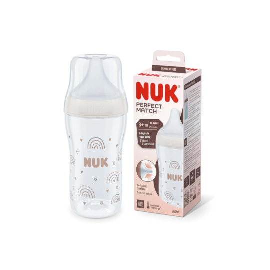 NUK Perfect Match Biberon 3M+ 260 ml paraland