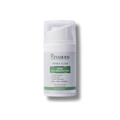 Rivaderm Hydra Clear Crème Hydratante Anti-Imperfections 50g
